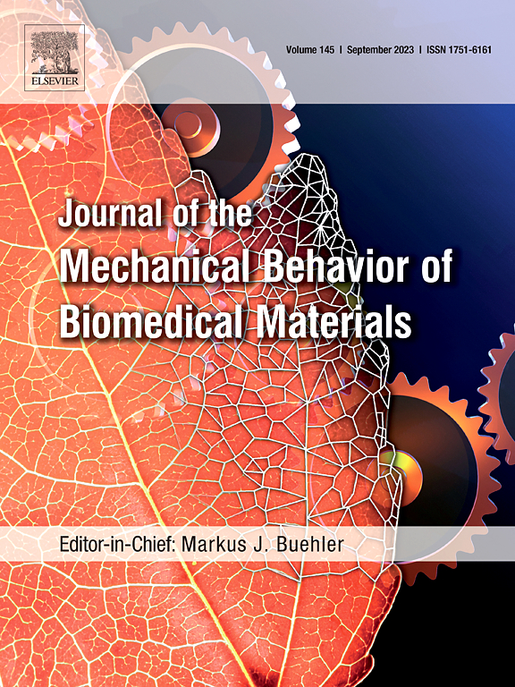 Go to journal home page - Journal of the Mechanical Behavior of Biomedical Materials